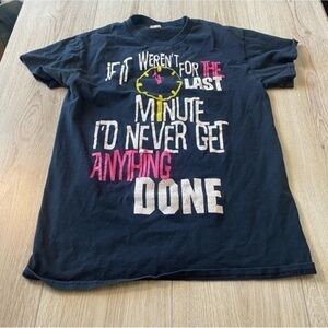 Gildan Black and Pink Short Sleeve Tee shirt top